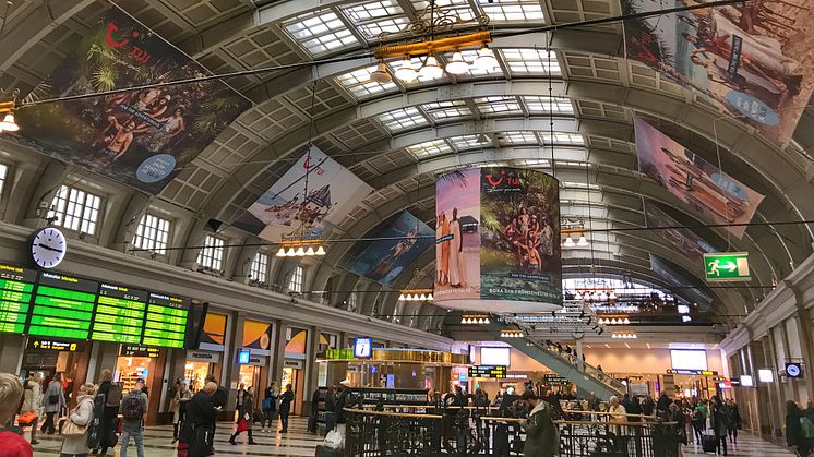 TUI inspirerar till att resa på Centralstationen i Stockholm
