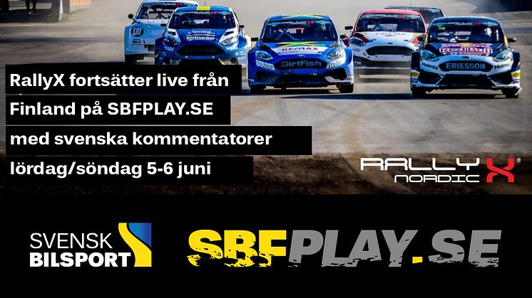 Missa inte Rally X Nordic – se det live med svenska kommentatorer