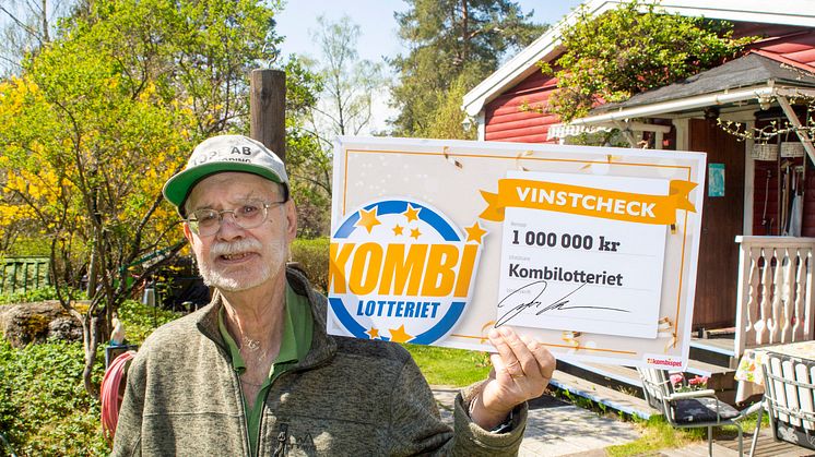 1988 vann Olof 100 000 kr i Kombilotteriet. Nu var det dags igen: men nu var det 1 000 000 kronor!