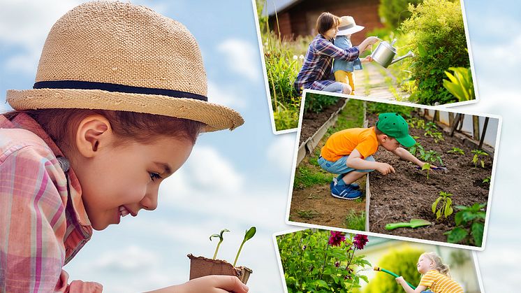 Im eigenen Garten können Kinder die Natur sicher erkunden und zu kleinen Hobby-Gärtnern werden.