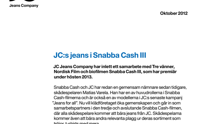 JC:s jeans i Snabba Cash III