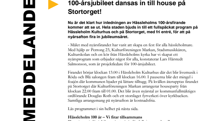 Hässleholms 100-årsfirande dansas in till house på Stortorget