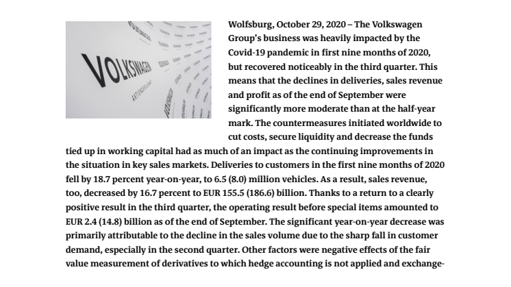 Volkswagen Group returns to profitability 