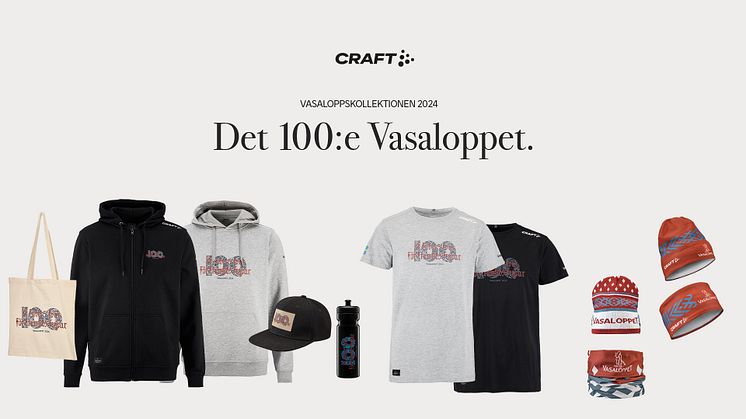 Årets Vasaloppskollektion blir en skön symbol för Vasaloppets Vintervecka 2024 när vi firar det hundrade Vasaloppet.