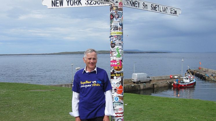 ​Sandbach septuagenarian puts his best foot forward for the Stroke Association