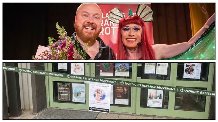 Dragshowmusikal för barn utsatt för nazistattentat i Jönköping idag - men inget stoppar Bland drakar och dragqueens!