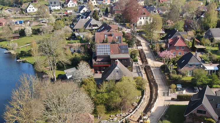 Luftbild Kabelgraben Timmdorf