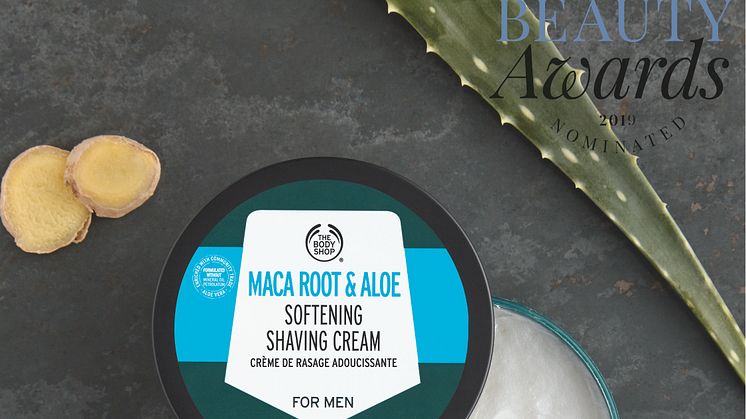 Maca Root & Aloe Softening Shaving Cream kan vinna "Bästa Groomingprodukt" i Swedish Beauty Awards 2019.