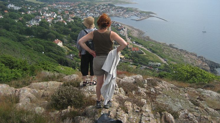 Kullaleden - Kullaberg med utsikt över Mölle. Fotograf Göran Lock.