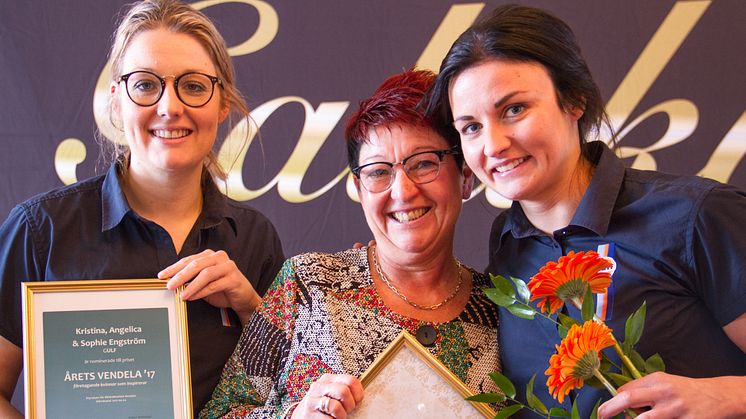 Gulf blev utsedd till Årets butik i Härnösand. Angelica, Kristina och Sophie Engström var även nominerade till Årets Vendela.