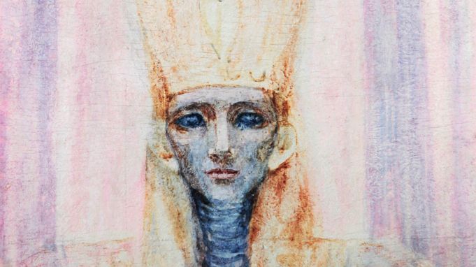 ‘The Egyptian Initiate’: plant dye watercolour by Margarita Voloshina, ca. 1915 (Photo: Goetheanum Art Collection)