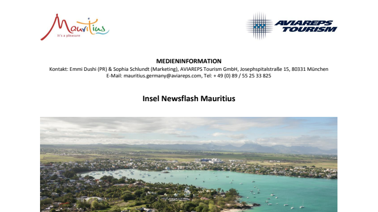 Insel Newsflash Mauritius - Mai 2017