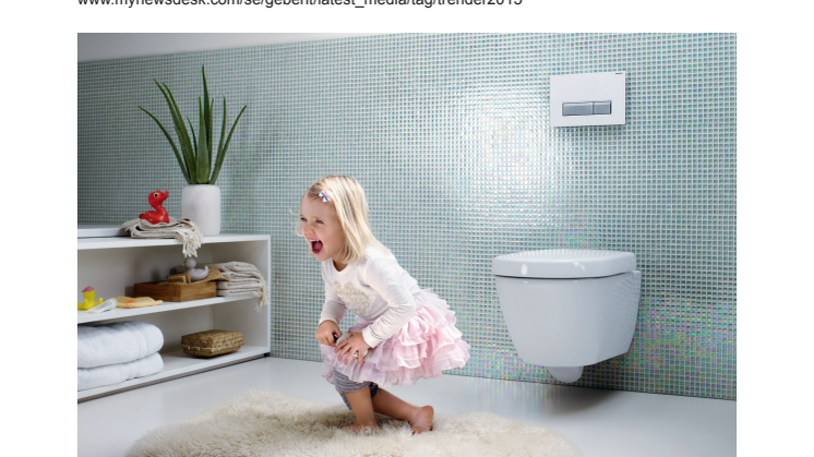 Geberits moderna badrumsprodukter för 2015