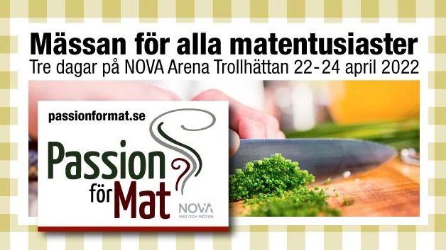 Passion för Mat - PÅMINNELSE!!