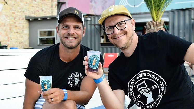 Erik Frithiof och Glenn Persson för Great Swedish Beer Festival