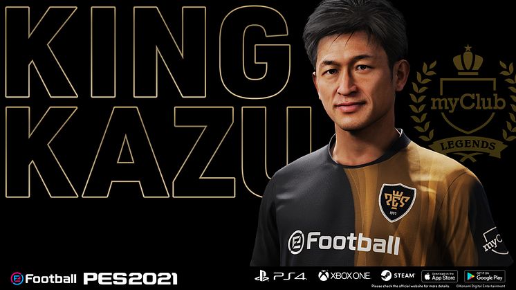 KONAMI SIGNS NEW PARTNERSHIP AGREEMENT WITH KAZUYOSHI MIURA FOR eFootball PES SERIES