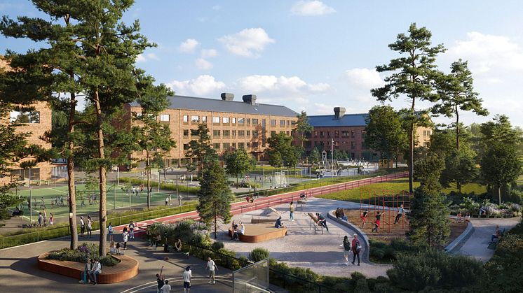 GK har fått förtroendet att installera ventilationen i en nybyggd skola och förskola i Liljeholmen/Midsommarkransen, Stockholm.