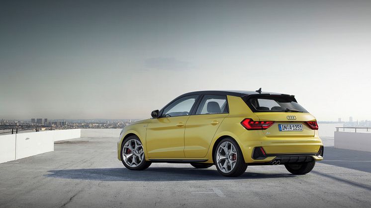 Audi A1 (Python Yellow) bagfra
