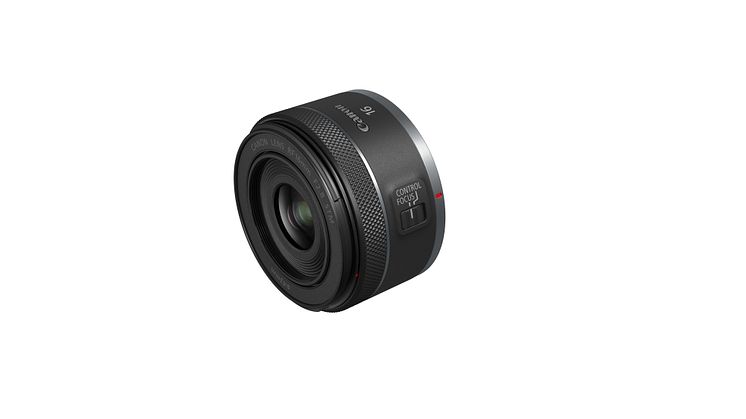 Canon RF 16mm F2.8 STM. Ett av två nya, lätta och kompakta RF-objektiv som lanseras idag. 