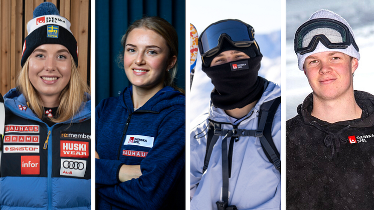 Fyra skidåkare uttagna till SOKs Topp och Talang