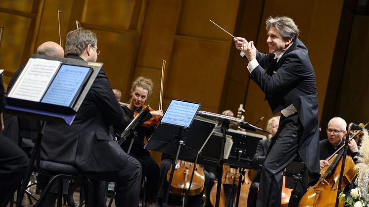 Erik Solén conducted the Nordic Chamber Orchestra during the Schymberg Award 2022. Photo: Lia Jacobi.