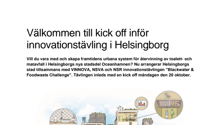 Inbjudan till kick off inför innovationstävling i Helsingborg