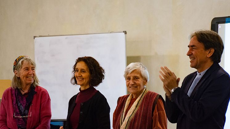 Social Initiative Forum 2019, Egypt: Truus Geraets, Joan Sleigh, Ute Craemer, Helmy Abouleish (Photo: Samuel Leon Knaus)