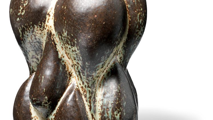 Axel Salto: Fruit shaped stoneware vase 