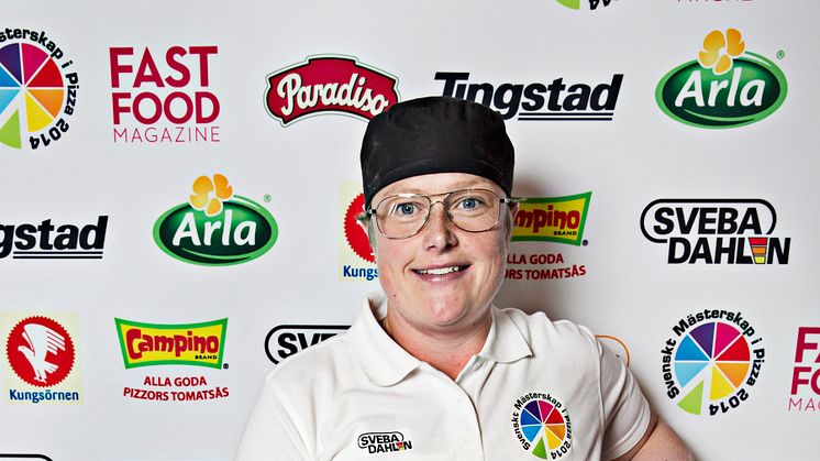 Vinnare i Pizza-SM 2014 korad - Frida Ceveryd från Varberg är Sveriges bästa pizzabagare