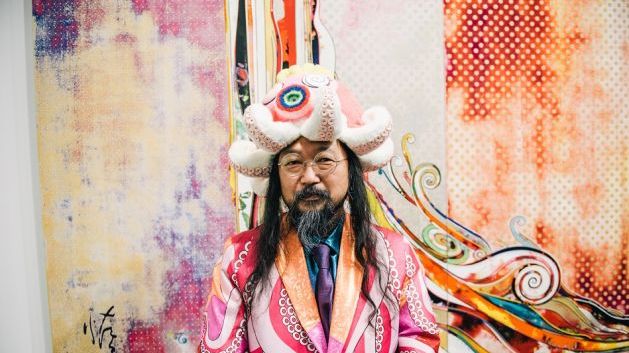 Takashi Murakami på åpningen av utstillingen "Murakami by Murakami" på Astrup Fearnley Museet. Foto: Michael Angeles 