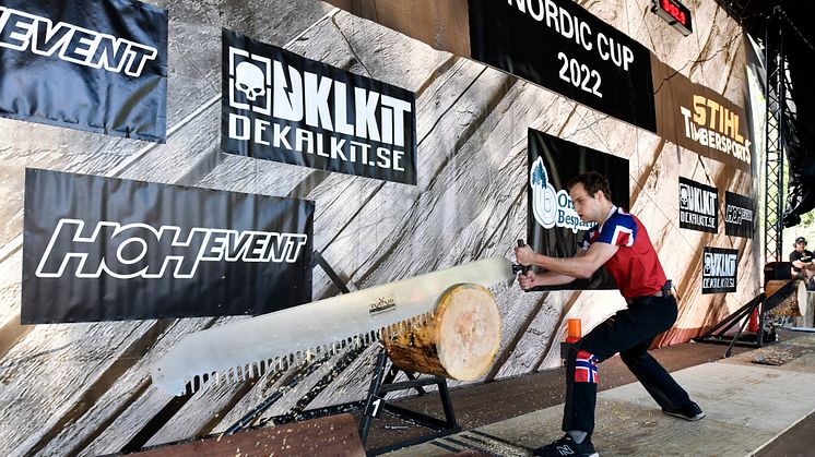 Ole Magnus Syljuberget (på bildet) og Vebjørn Sønsteby konkurrerte for Norge i PRO-klassen i Nordic Cup i Orsa.