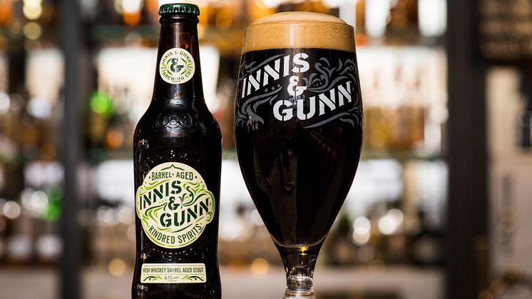 För åttonde året i rad - Innis & Gunn Barrel Aged Irish Whiskey Stout – Kindred Spirits släpps på Systembolaget