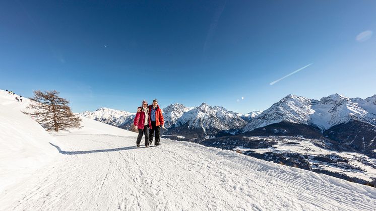 Winterwanderung auf der Via Engiadina (c) Andrea Badrutt