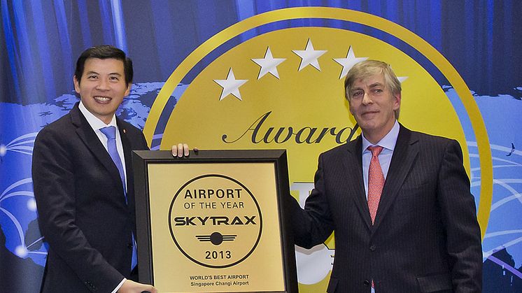 Singapore Changi Airport is named the World's Best Airport at the 2013 Skytrax World Airport Awards