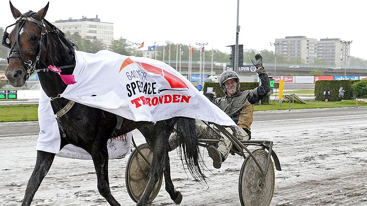 M.T.Insider efter segern i Speedrace 2019. Foto:TR Bild