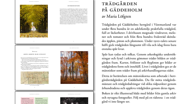 Ny bok: ”Trädgården på Gäddeholm”