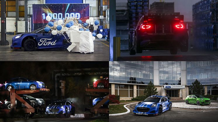 Soutěžní vůz M-Sport Ford Puma Rally1 si z továrny Fordu v Craiově udělal rychlostní zkoušku