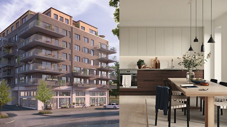 I centrala Mölnlycke projekterar Alhem Fastigheter 45 naturnära bostadsrätter. Lägenheterna förmedlas av Bjurfors Nyproduktion, och första inflyttning är planerad till slutet av 2022