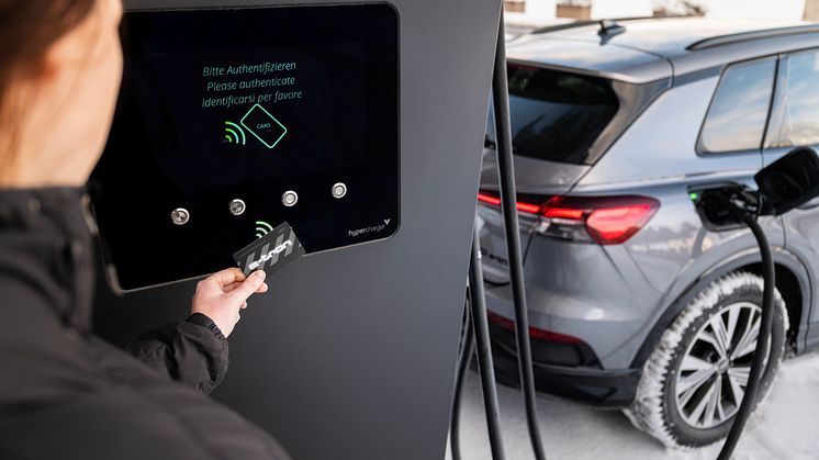 Opladning med Audi e-tron Charging Service kort