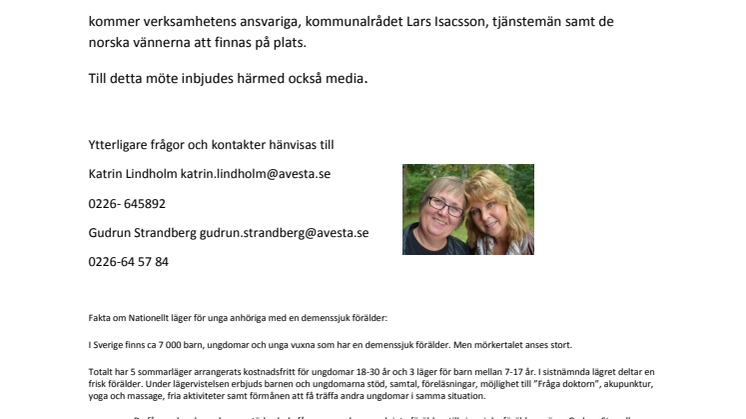 Norge anammar svenskt anhörigläger för unga med dementsjuka föräldrar 