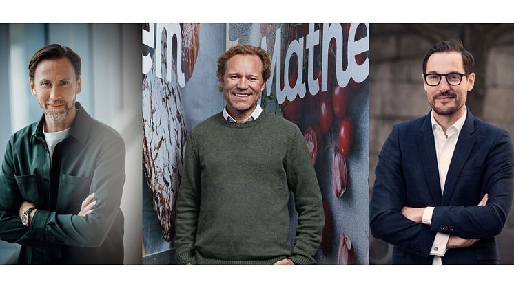 Klas Balkow (vd och koncernchef, Axfood), Johan Lagercrantz (vd, Mathem), Georgi Ganev (vd, Kinnevik)