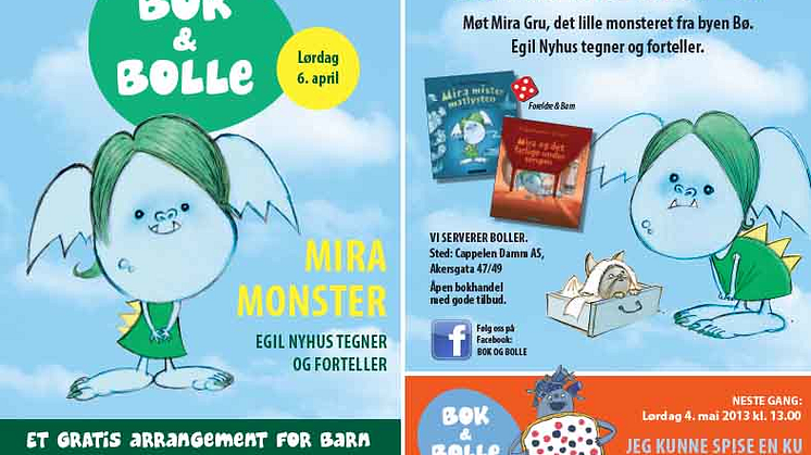 Velkommen til Bok & bolle 6. april: Mira, med Egil Nyhus