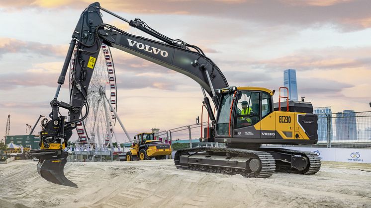 Volvo CE bygger VM-banan i Hongkong