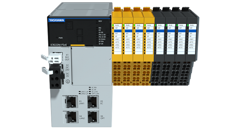 Nya PLC:n ”iCube Control” ingår i ett ekosystem med kompletterande produkter från YASKAWA.