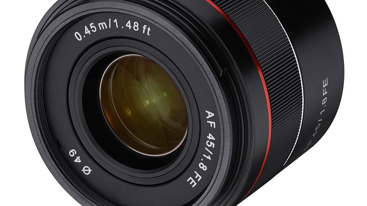 Samyang veröffentlicht Firmware-Update für Objektiv AF 45mm F1.8 FE