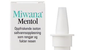 Miwana nesespray 0,9 % mentol
