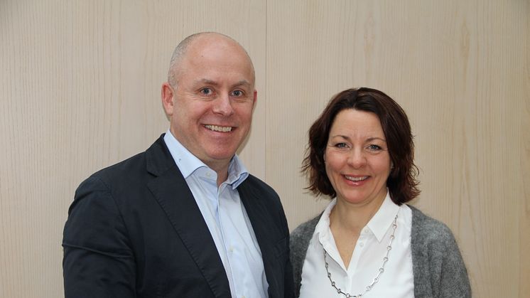 Martin Holmgren, Cramo och Kajsa Simu, Luleå Tekniska Universitet. Fotograf: Jonas Fjelkegård