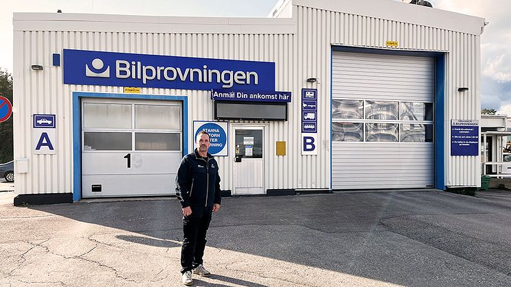 Mats Gustafsson är ny stationschef för Bilprovningen i Gällivare och Jokkmokk  Foto: Bilprovningen