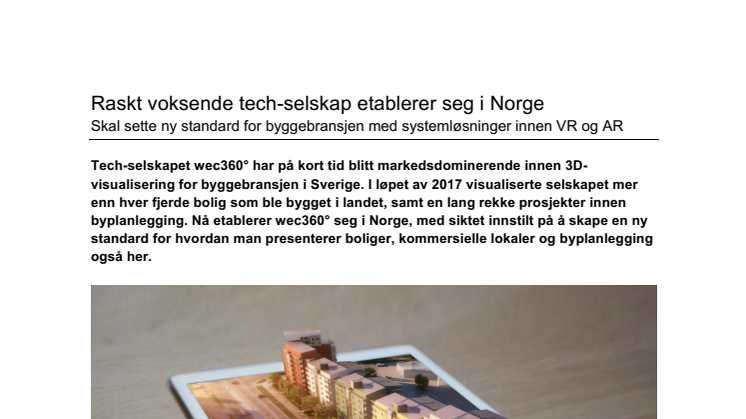 Raskt voksende tech-selskap etablerer seg i Norge