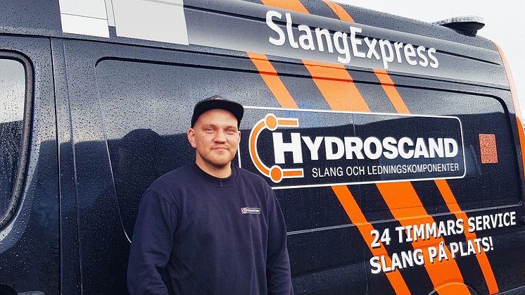 Johan Olofsson, en av Hydroscands servicetekniker i Göteborg.